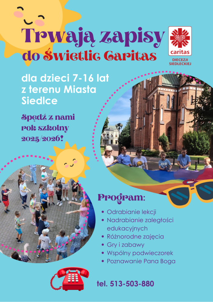 Trwają zapisy do dwóch Świetlic Caritas