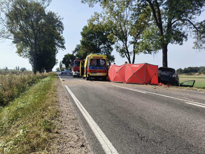 Wypadek podczas manewru wyprzedzania, jedna osoba nie żyje