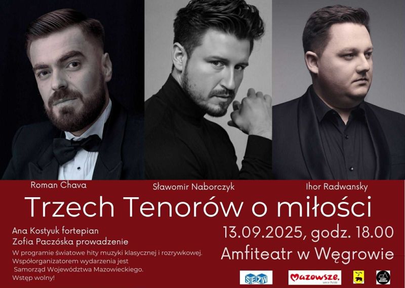 Koncert "Trzech Tenorów o miłości"