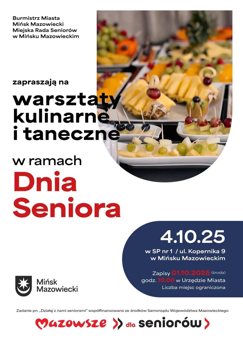 Warsztaty kulinarne i taneczne w ramach Dnia Seniora