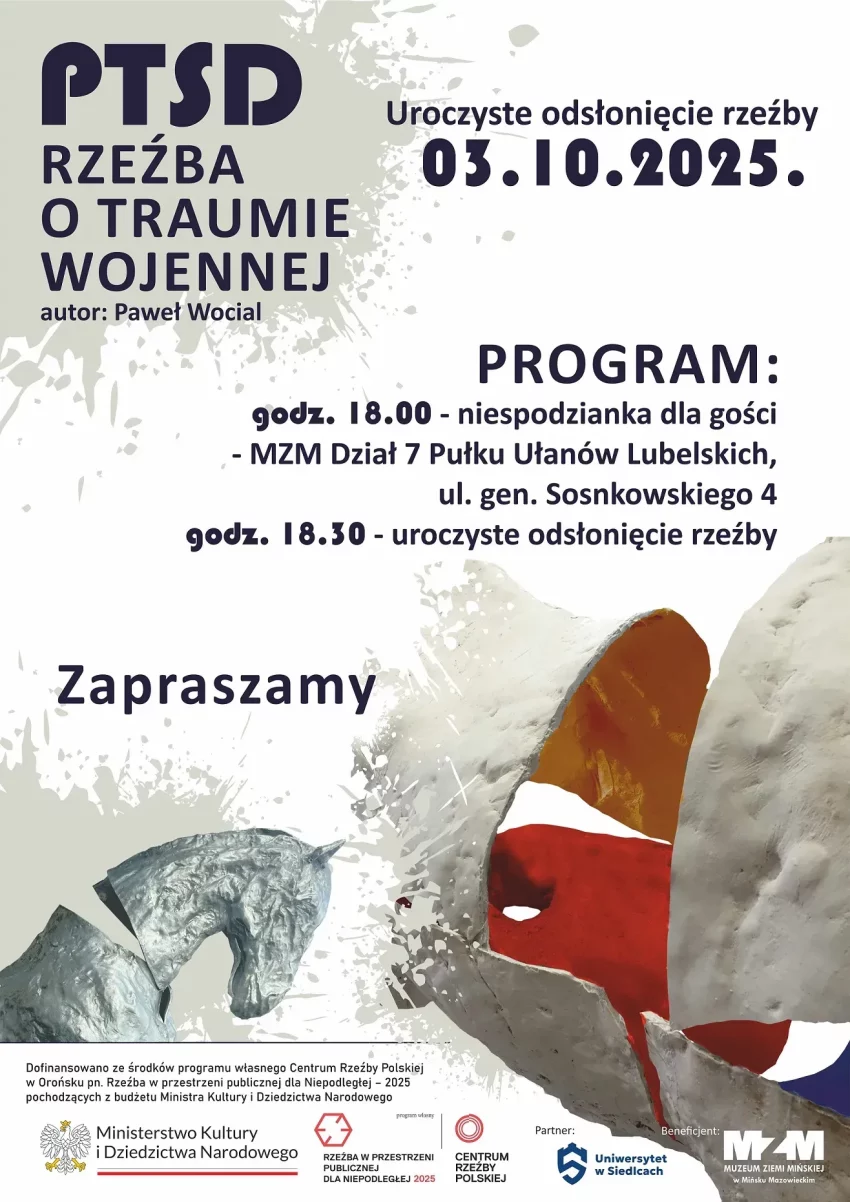 Odsłonięcie rzeźby Pawła Wociala „PTSD – rzeźba o traumie wojennej"