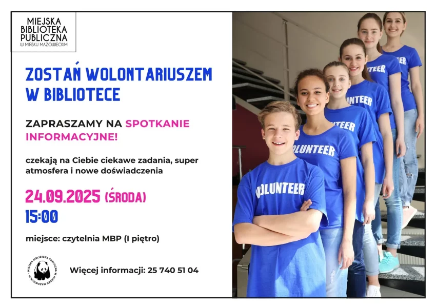 Zostań wolontariuszem w bibliotece