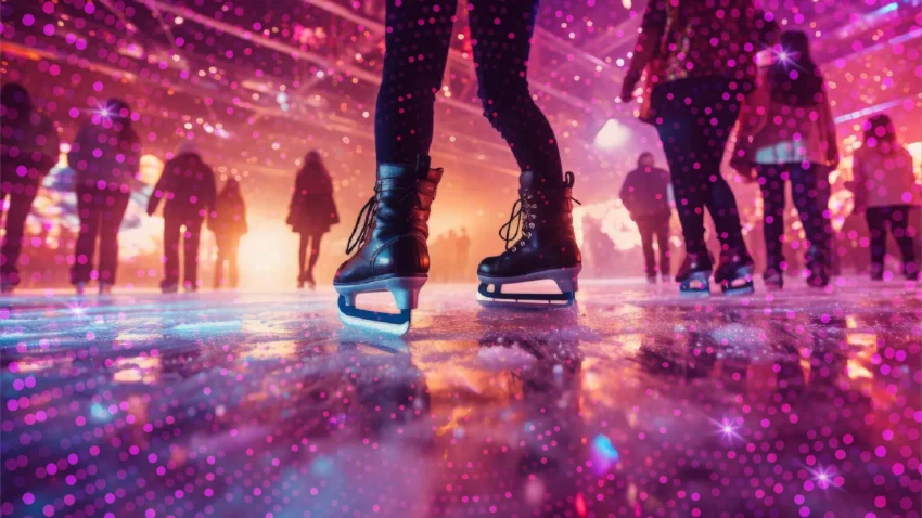 Silent disco na lodowisku