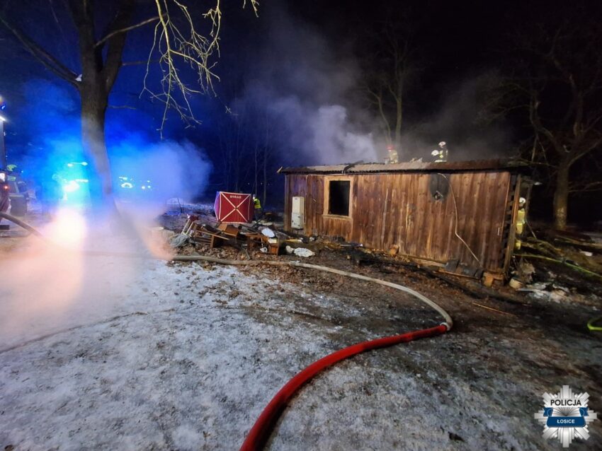 Śmiertelny pożar domu w powiecie łosickim