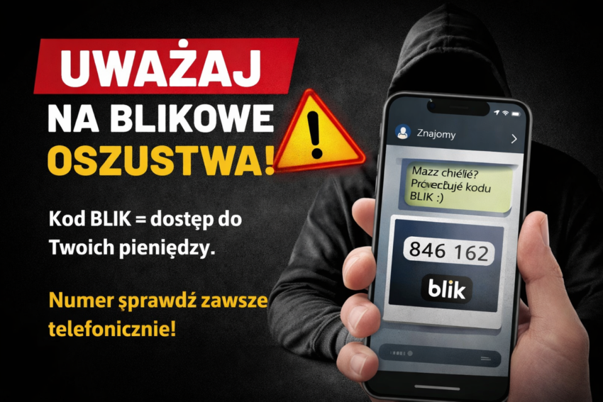 Prośba o BLIK okazała się próbą oszustwa