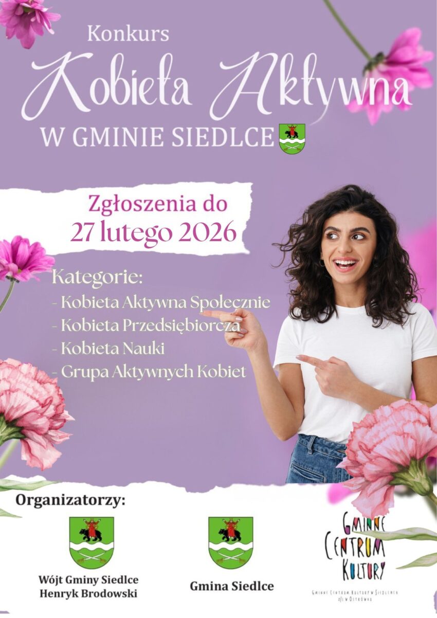 Konkurs Kobieta Aktywna w Gminie Siedlce 2026