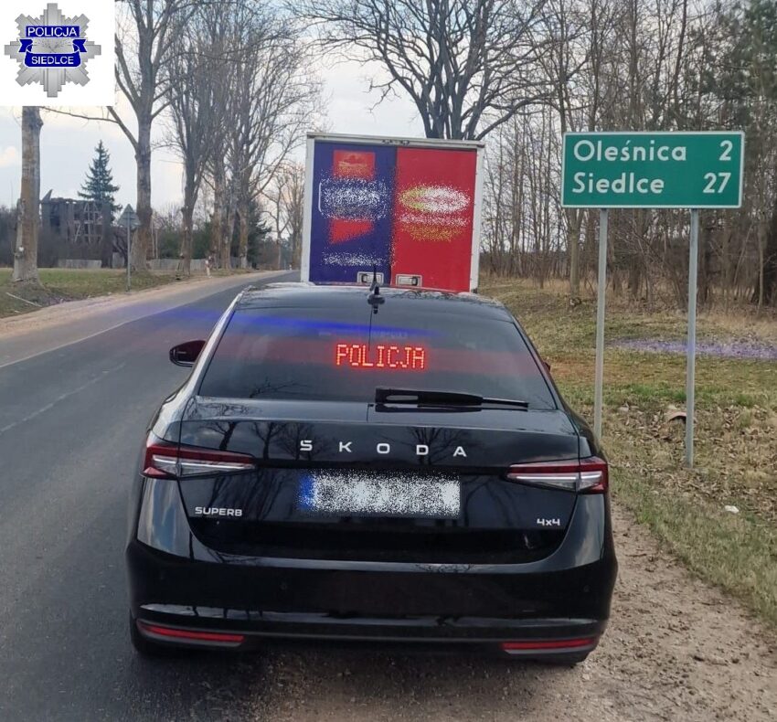 Skoordynowane działania grupy SPEED na drogach Siedlec i powiatu siedleckiego