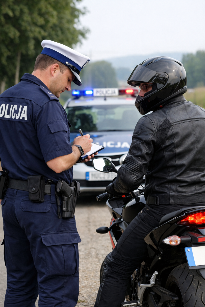 policja motocyklista
