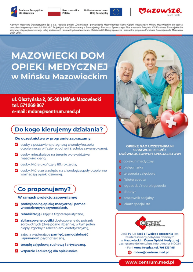 Mazowiecki Dom Opieki Medycznej w Mińsku Mazowieckim