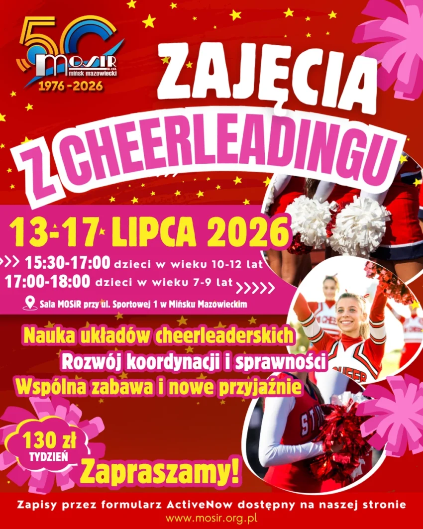 Zajęcia z cheerleadingu z MOSiR