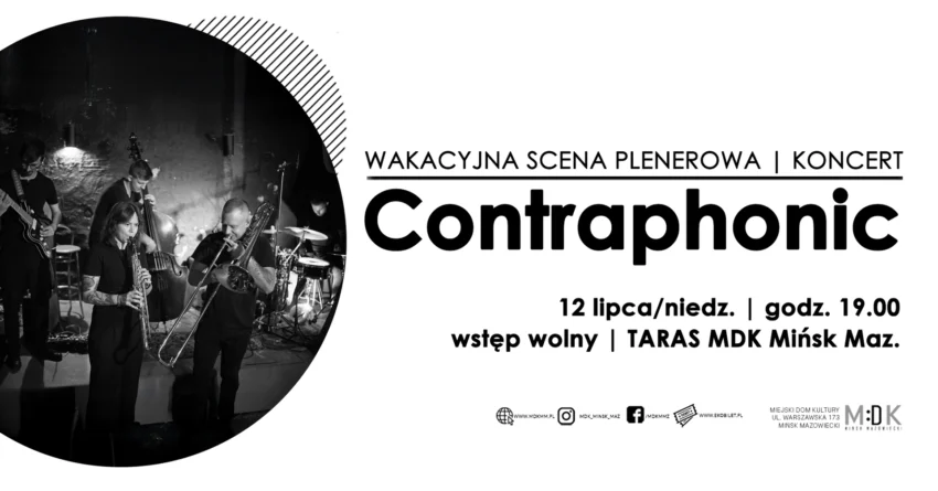 Zespół Contraphonic zagra na tarasie MDK