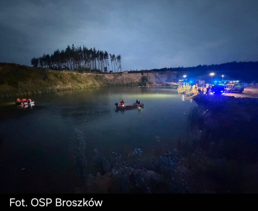 Tragedia na żwirowni w Nowym Opolu. 35-latek utonął podczas wypoczynku ze znajomymi