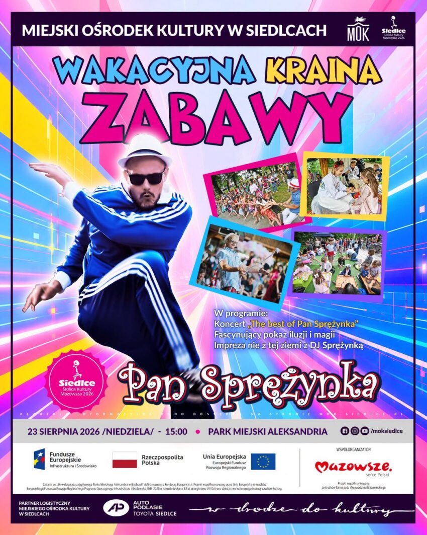 Wakacyjna Kraina Zabawy w Parku Miejskim Aleksandria