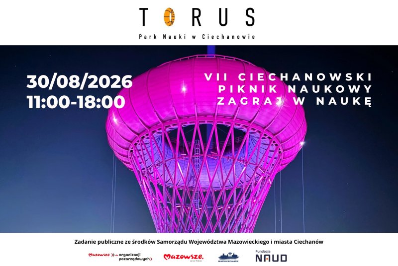 VII Ciechanowski Piknik Naukowy pod wieżą ciśnień